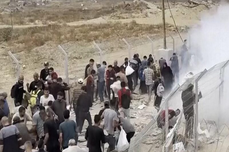 உதவி தேடி வந்த பாலஸ்தீனியர்கள் மீது துப்பாக்கிச் சூடு