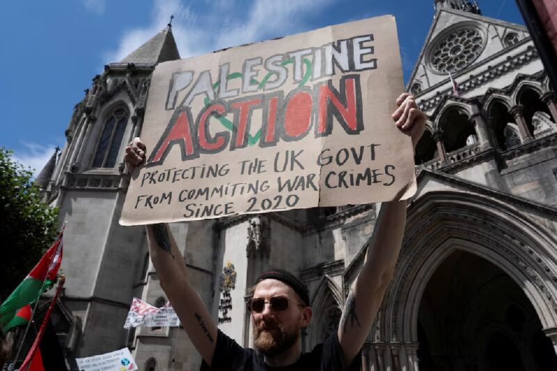 பாலஸ்தீன் ஆக்‌ஷன் அமைப்புக்கு பயங்கரவாத தடை