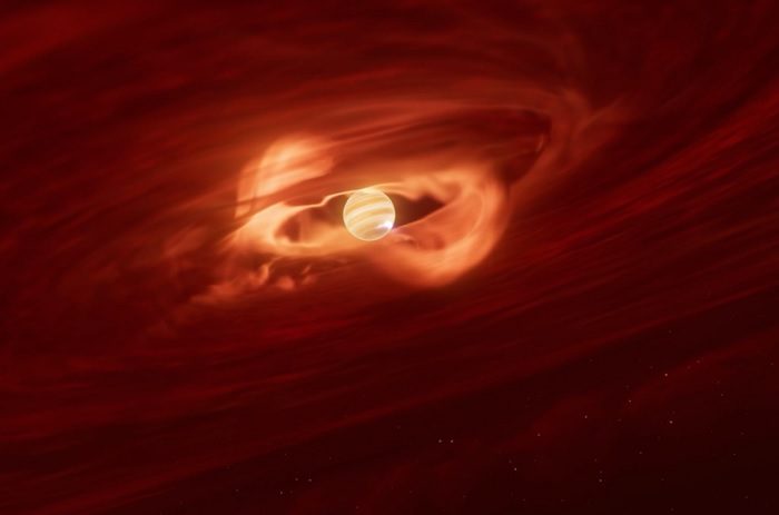 வினாடிக்கு 6 பில்லியன் டன் பொருட்களை உள்வாங்கி வளரும் புது கிரகம் !