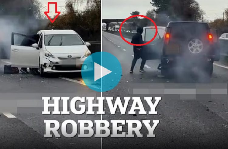 Accident ஆகி அரை நிமிடத்தில் கொள்ளை அடித்த 4 நபர்கள் என்ன தான் நடக்கிறது ?